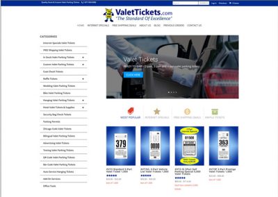 Valet Tickets